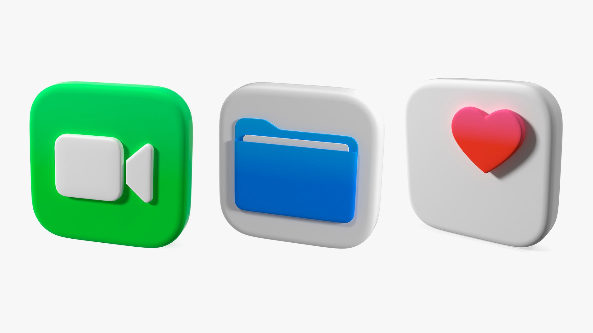 IPhone IOS Icons Collection 3 3D Model - TurboSquid 2237525