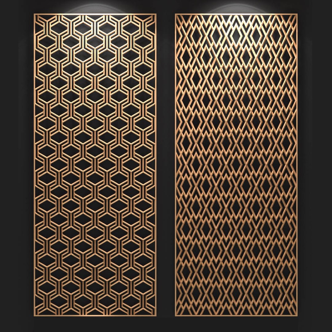 3D Decorative Partitions Patterns - TurboSquid 1351929