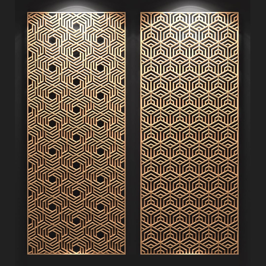 3D Decorative Partitions Patterns - TurboSquid 1351929