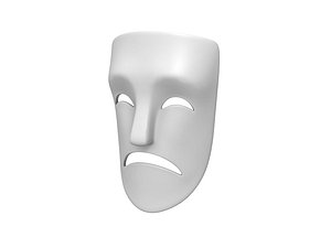 theater sad mask 3D model