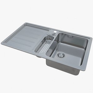 3D sink franke atlantis alx model