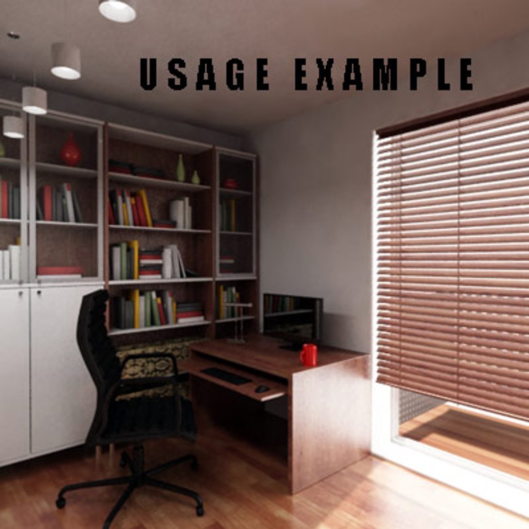 3d Study Room Model