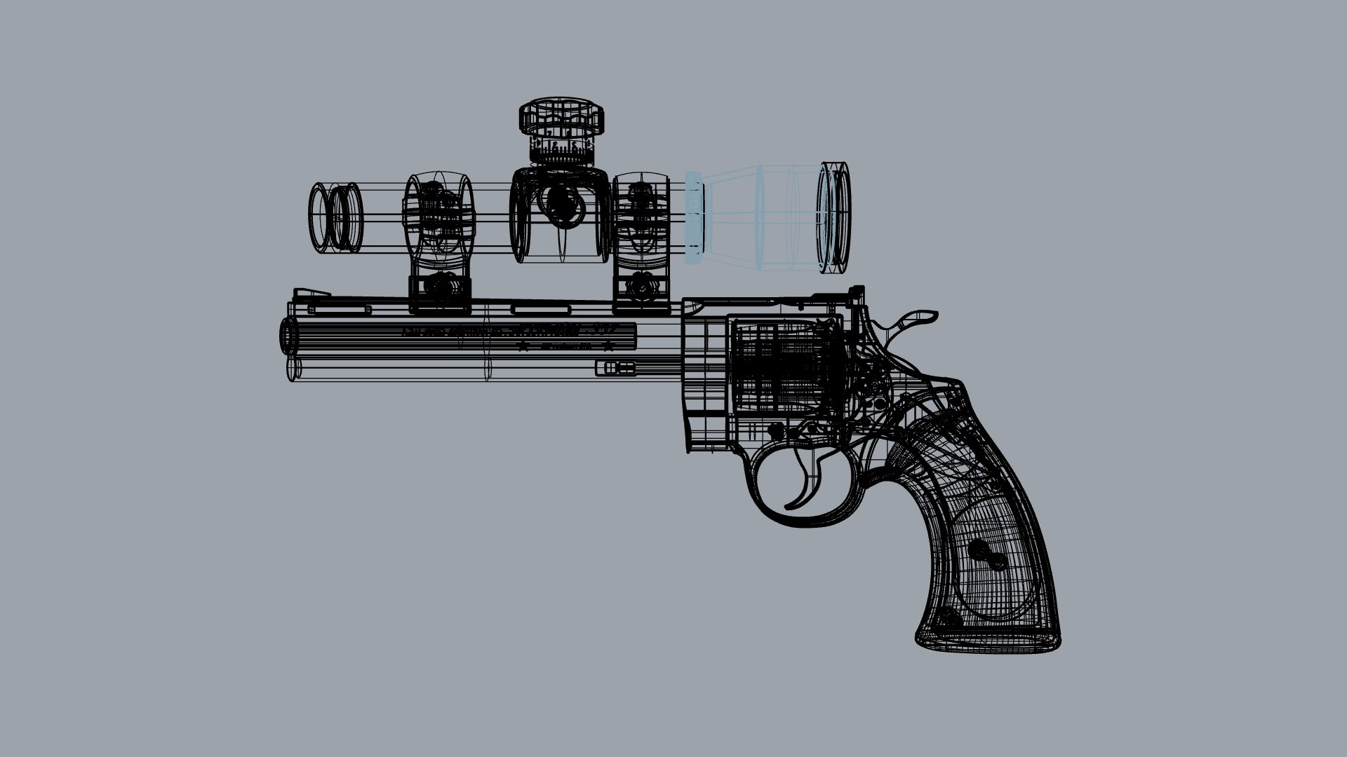 Colt Python Pistol With Inner Workings 3D Model - TurboSquid 2409213