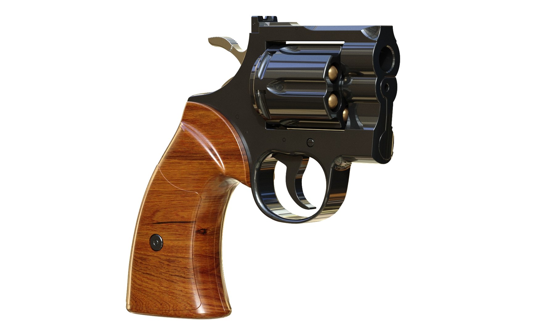 Colt Python Pistol With Inner Workings 3D Model - TurboSquid 2409213