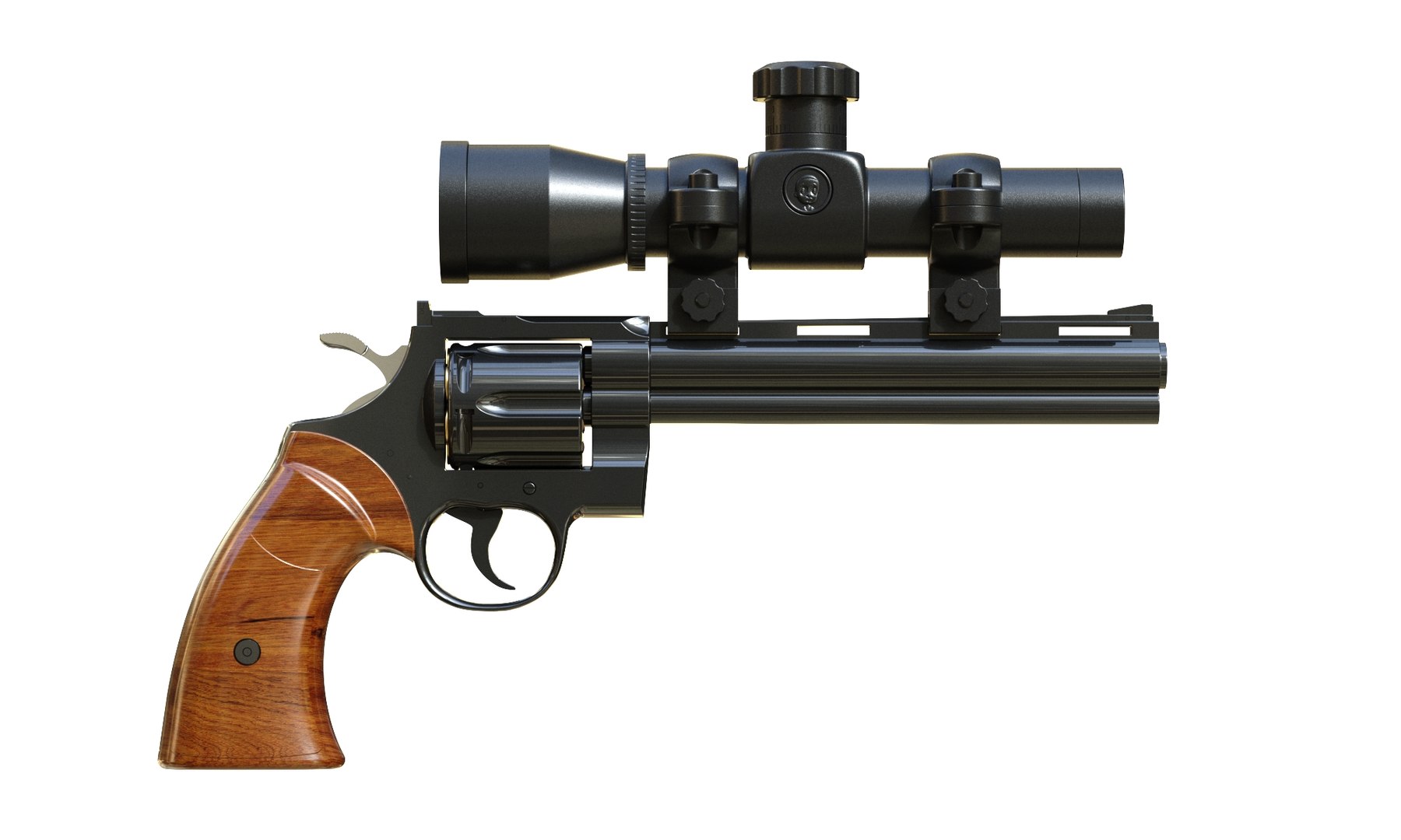 Colt Python Pistol With Inner Workings 3D Model - TurboSquid 2409213