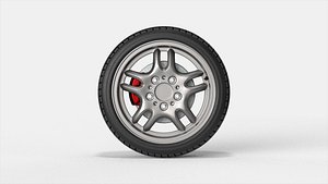 Car Wheel Tire with Rim 02