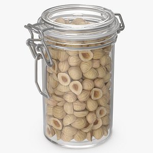 Hazelnuts in a Glass Jar 4 model