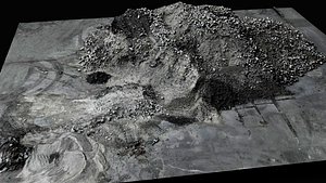 debris stones large pile destroyed building ruins pt2 scan 3D model