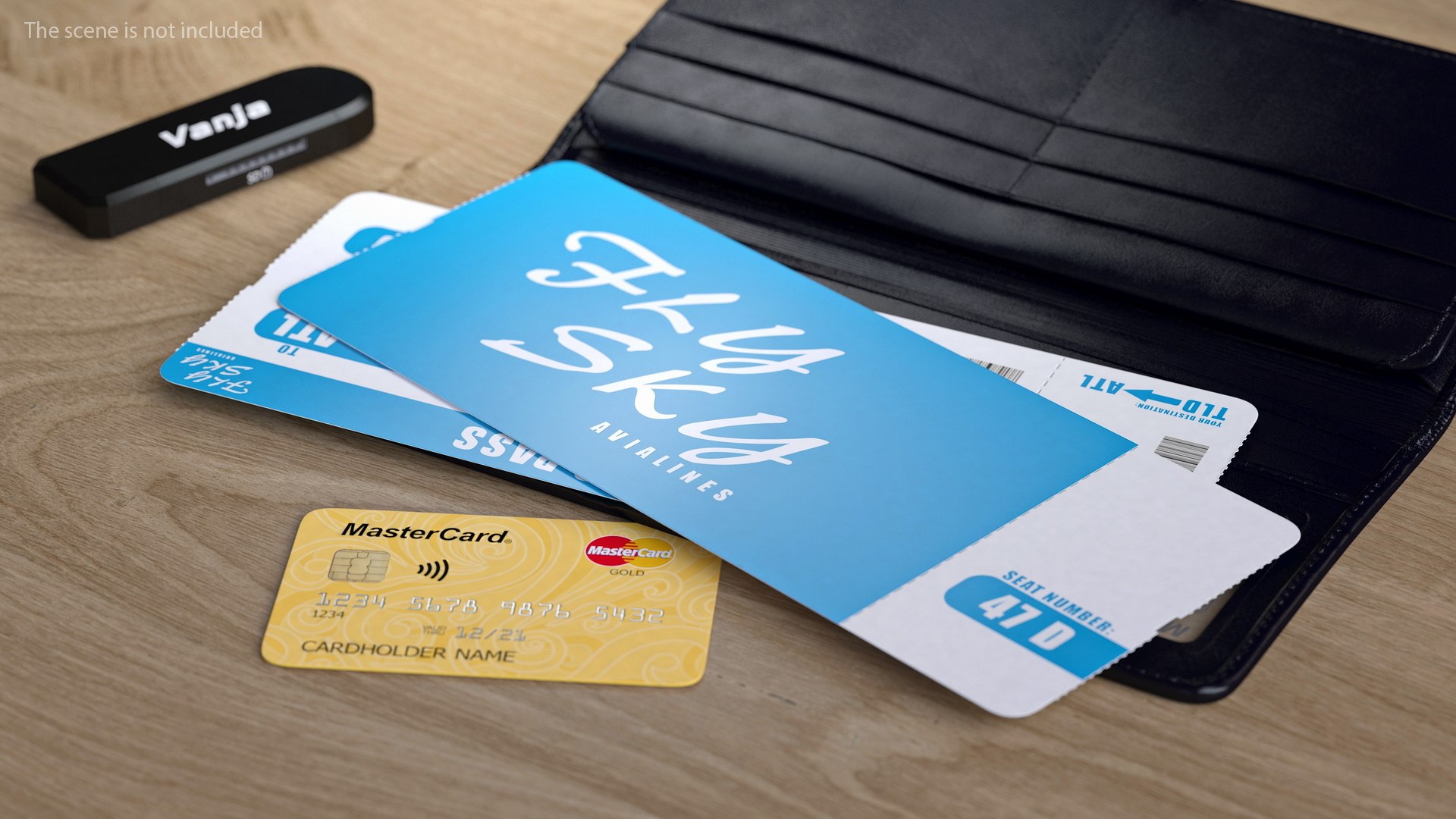 Blue Boarding Pass 3D - TurboSquid 2112945