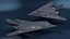 Stealth Aircraft F-117 Nighthawk in Flight Simplified