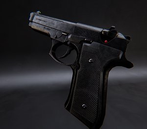 Beretta M9 AAA Game Ready PBR 3D model