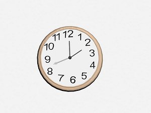 3D model wall mount watch