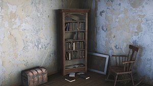Dusty Old Bookshelf