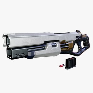 3D Sci-fi Shotgun