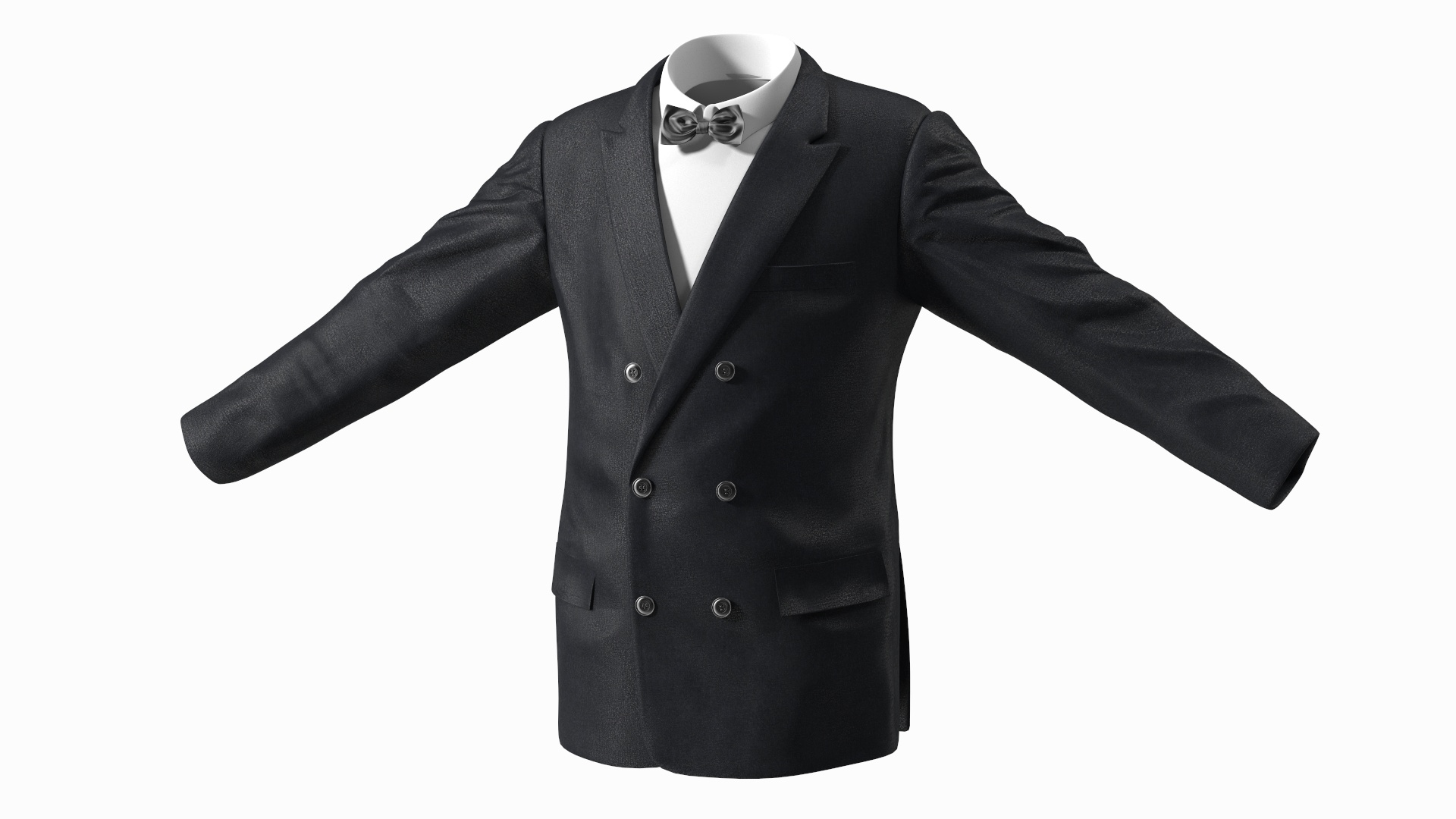 3D Mens Glitter Blazer Jacket With Bow Tie Model TurboSquid 2130570