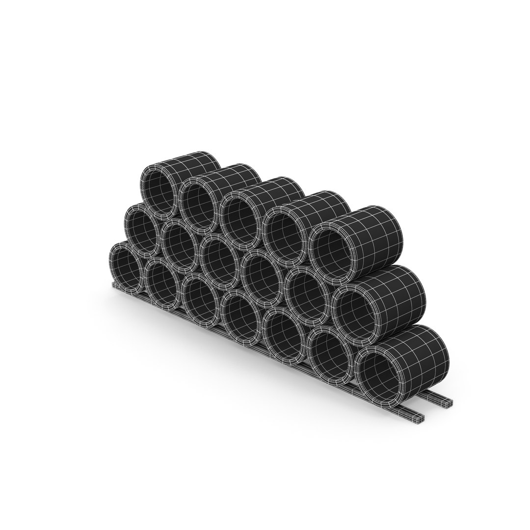 Concrete Pipes Stack 3D Model - TurboSquid 1991265