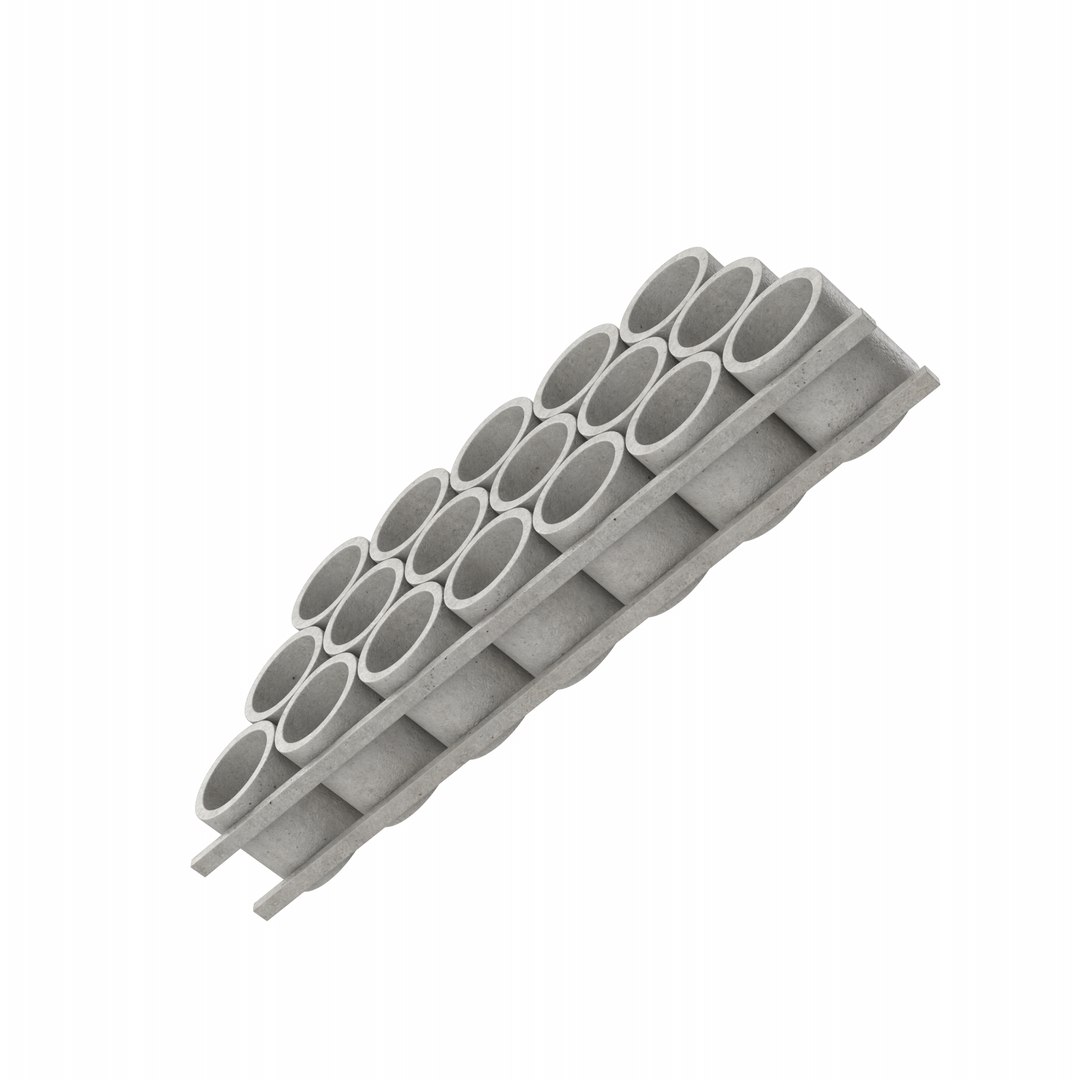 Concrete Pipes Stack 3D Model - TurboSquid 1991265