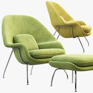 Womb Chair and Ottoman