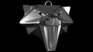 medallion cat school witcher 3D model