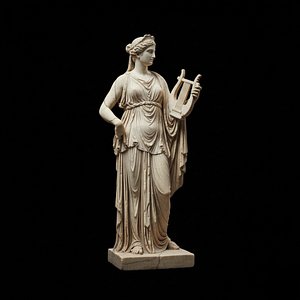Classic Greek Female Sculpture 3D Model Low-poly 3D model 3D model