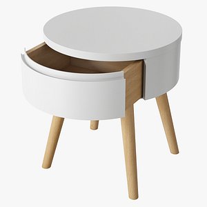 3D model Crate and Barrel Kids Mid-Century Nightstand