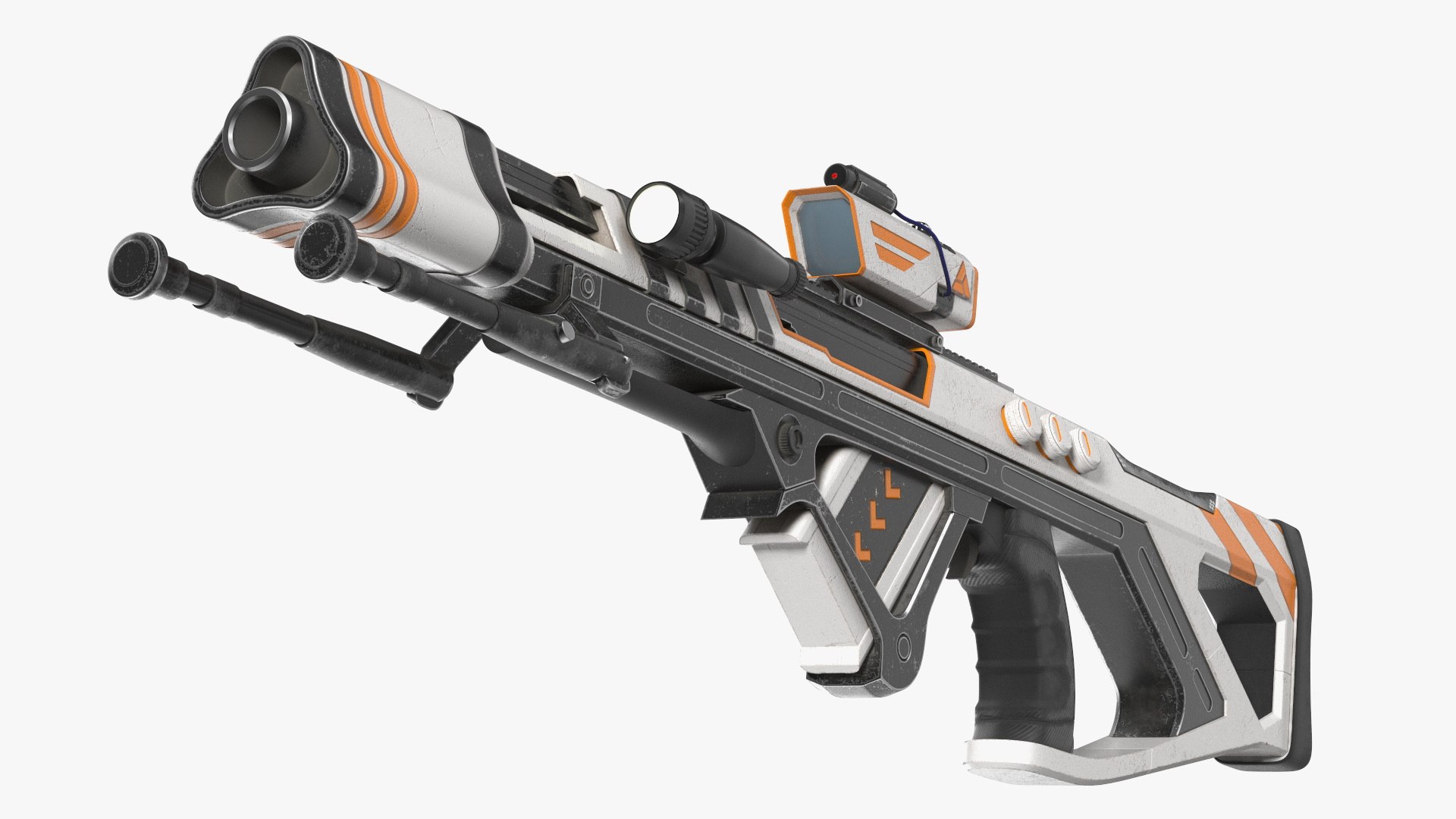 Futuristic Assault Weapon 3D model preview