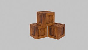 Wooden Crate 3D
