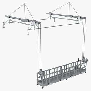 3D Window Cleaning Gondola model
