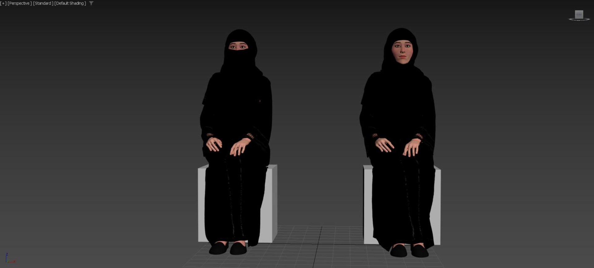 3D Arab Women Sitting Model - TurboSquid 2153620
