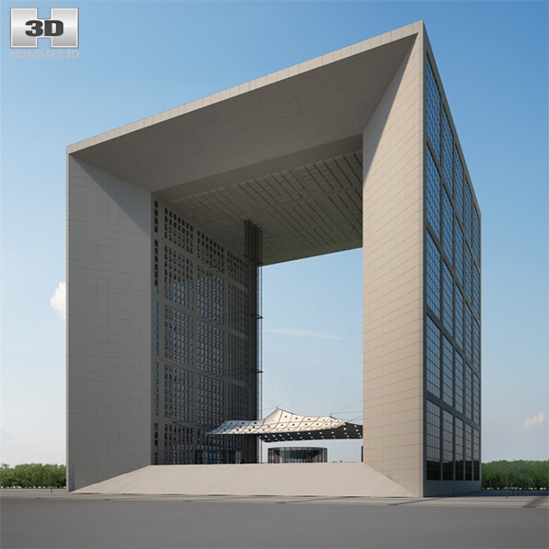 3D Grande Arche TurboSquid 1187796