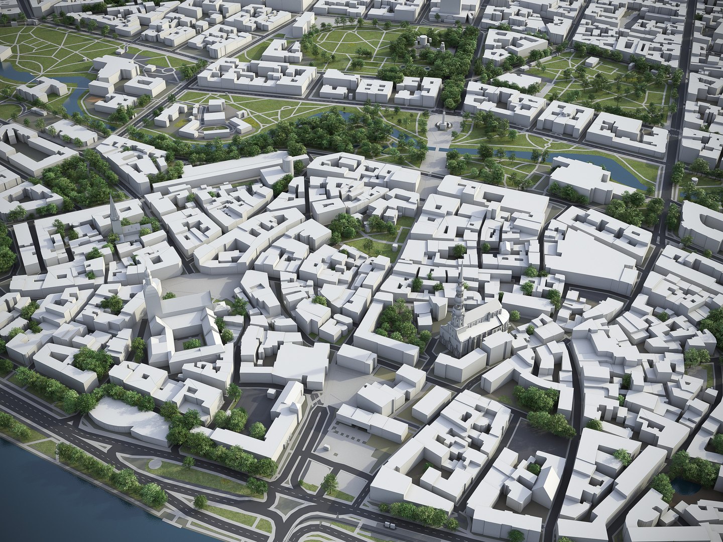 3D Riga Surrounding - - TurboSquid 1444318