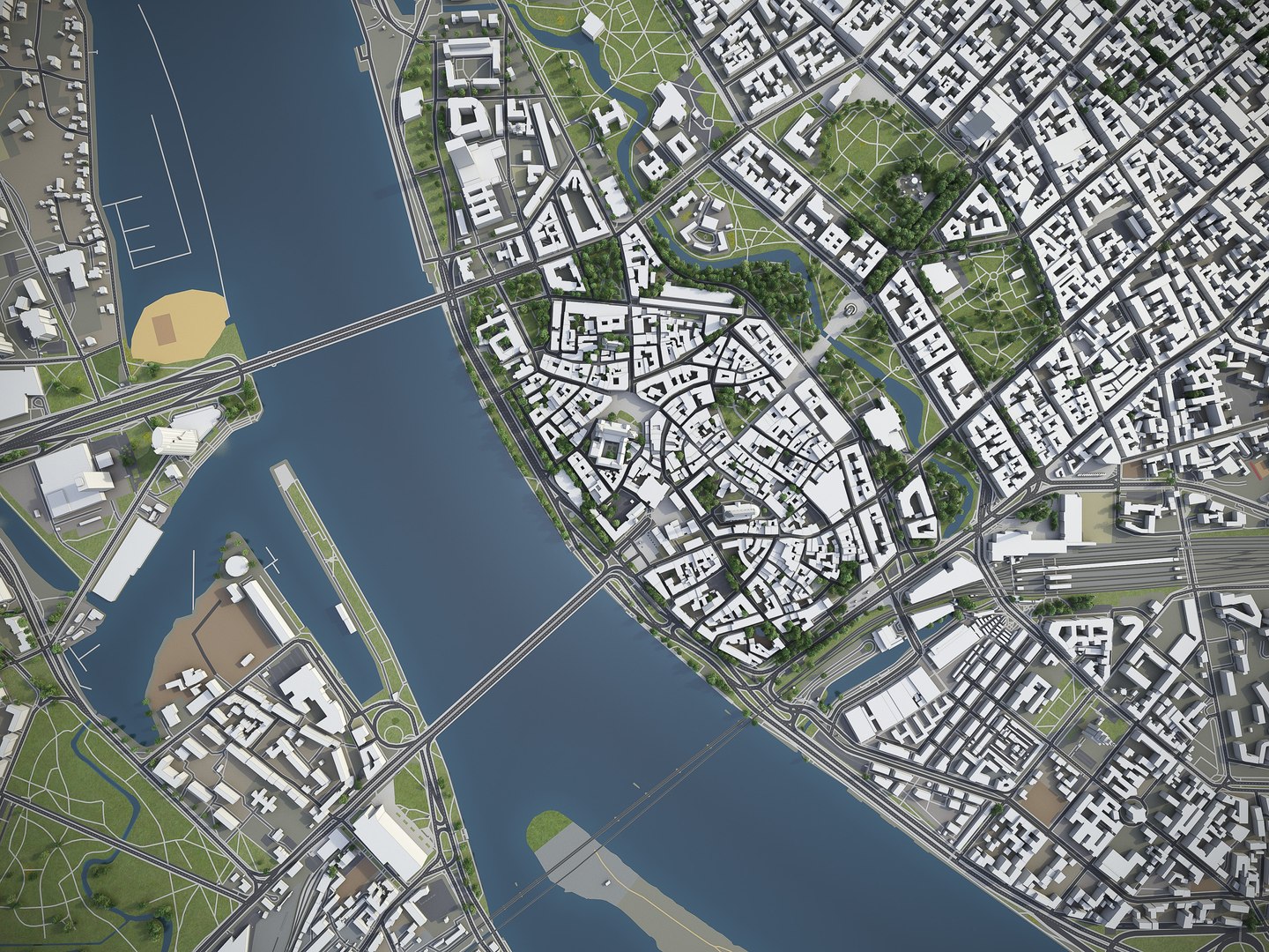 3D Riga Surrounding - - TurboSquid 1444318