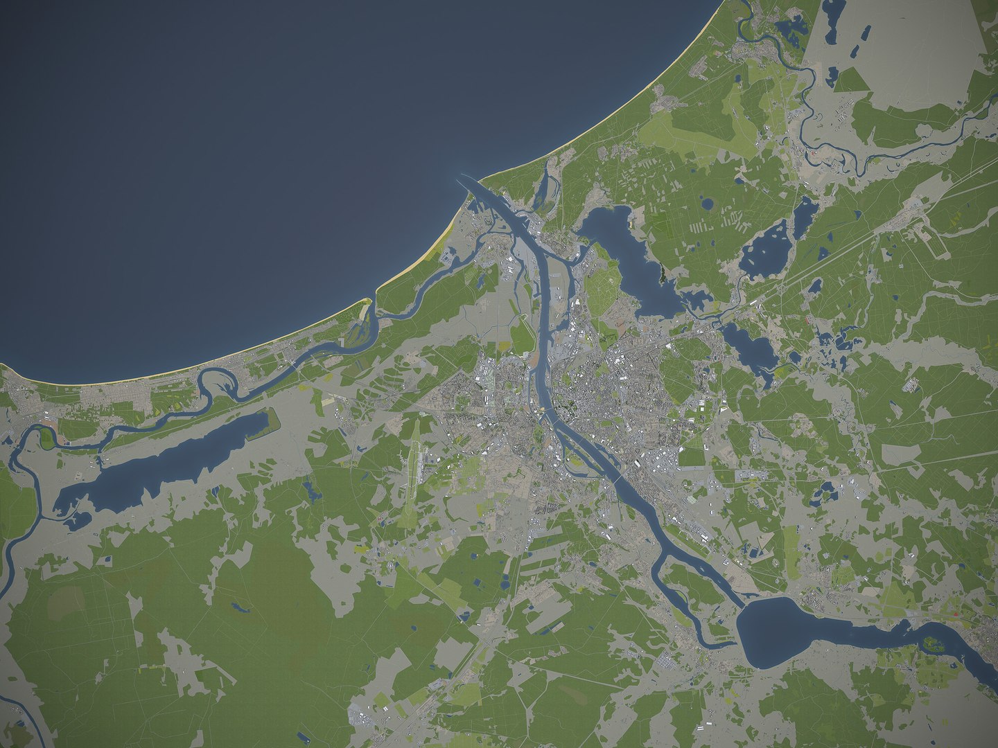 3D Riga Surrounding - - TurboSquid 1444318