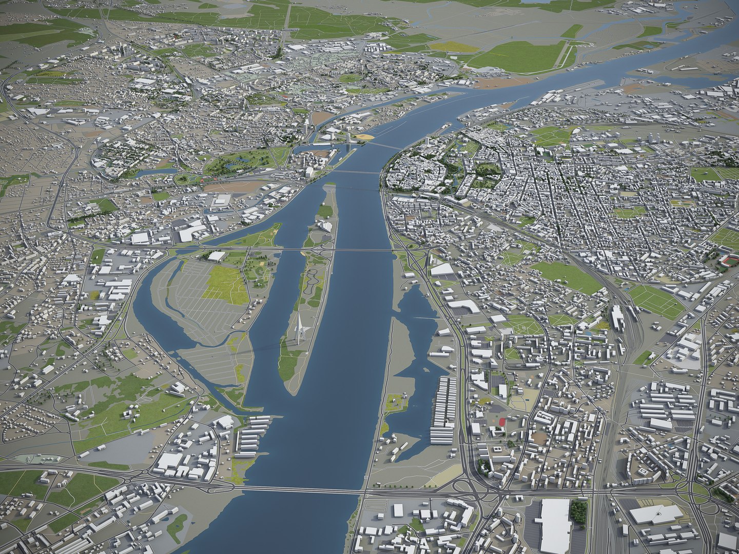 3D Riga Surrounding - - TurboSquid 1444318