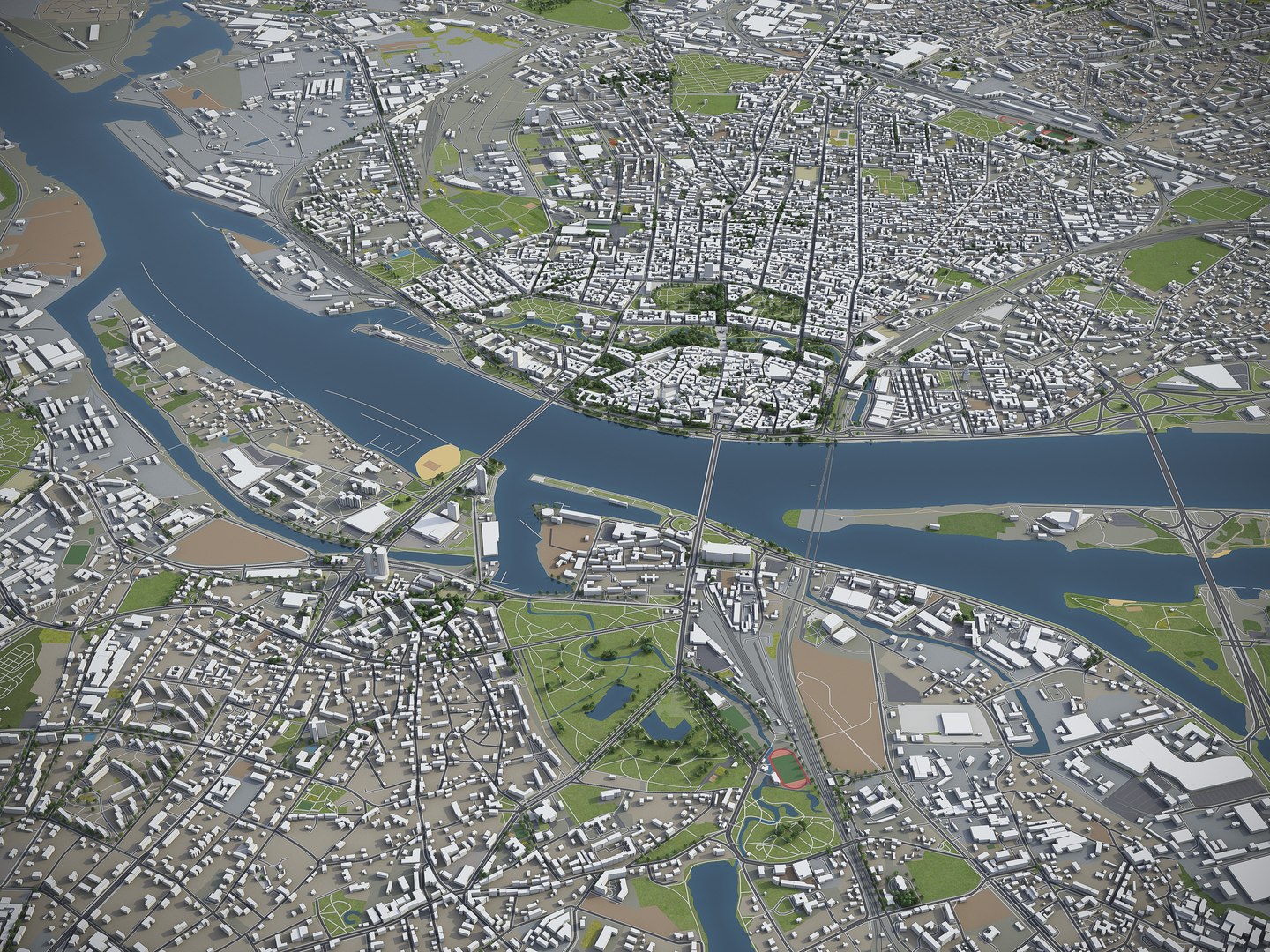 3D Riga Surrounding - - TurboSquid 1444318