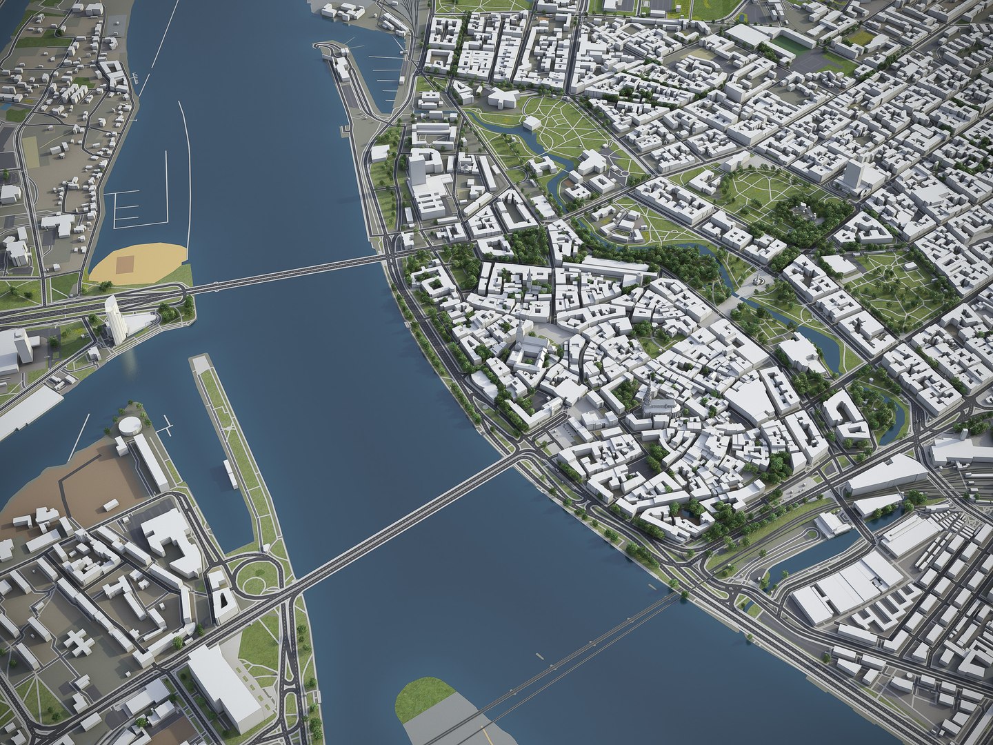 3D Riga Surrounding - - TurboSquid 1444318