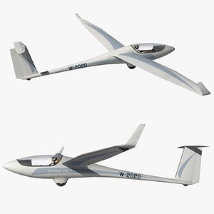 glider flying 3D model