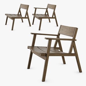 3D Outdoor Lounge Armchair by De La Espada model