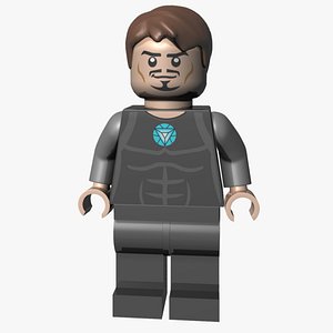 lego tony stark 3D model