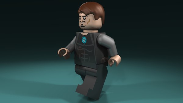 lego tony stark face