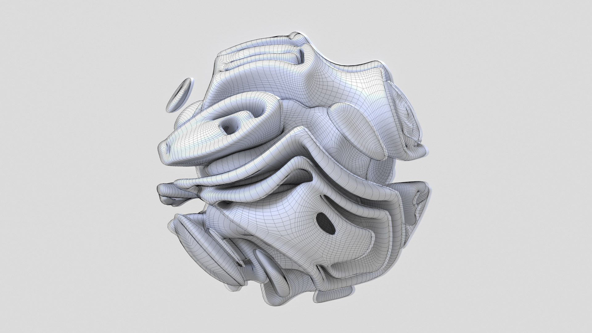 Geometric Spherical Abstract Sculpture Shape Orb Design Model ...