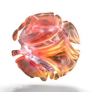 Geometric Spherical Abstract Sculpture Shape Orb Design