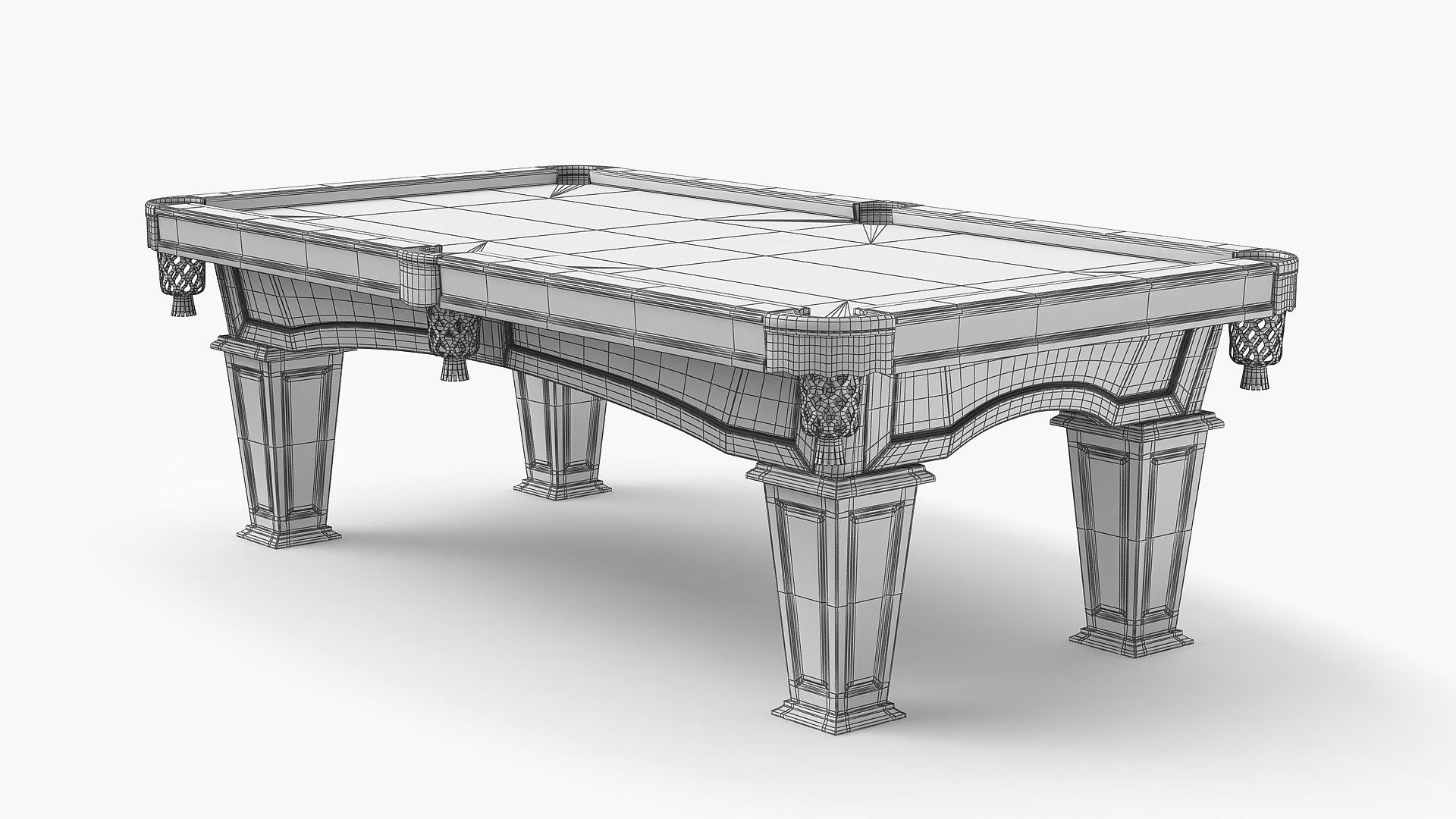 Billiard Table V2 Model - TurboSquid 1765421
