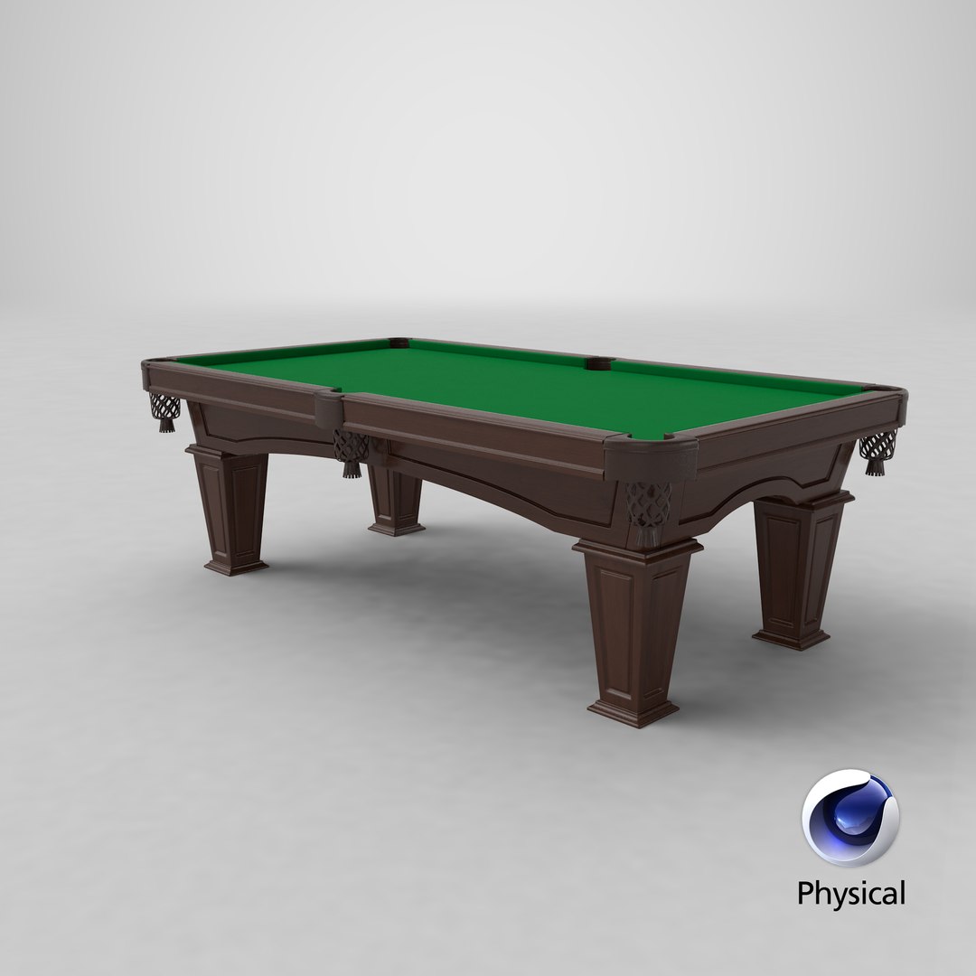 Billiard Table V2 Model - TurboSquid 1765421
