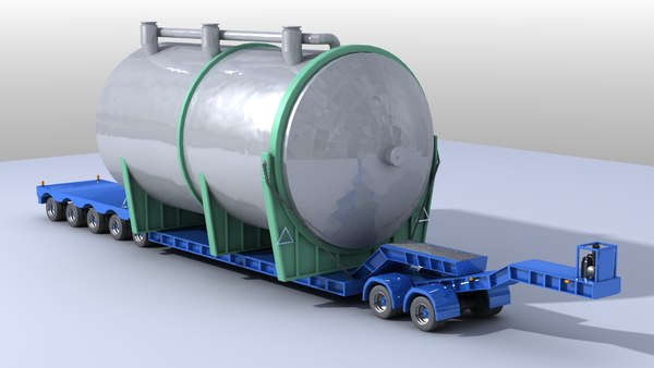 trailer heavy 3D model