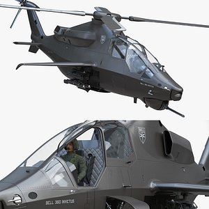 Bell 360 Invictus Helicopter with Pilot
