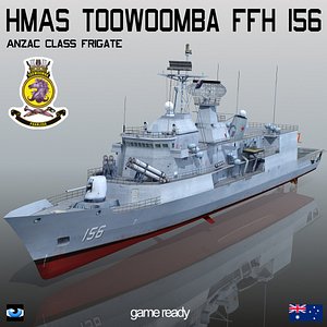 HMAS Toowoomba FFH 156  Anzac Class Frigate
