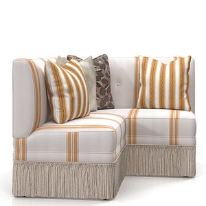 Brentwood Stripe Linen Banquette