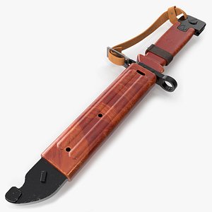 3D Kalashnikov Bayonet Knife 6X4 with Wire Cutter