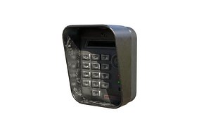 3D security Keypad Lock pad model
